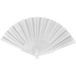 Bílý látkový vějíř